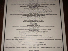 Raven Grill House menu