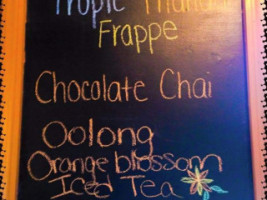 Saxonburg Coffee Tea menu