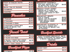 Sam's Grill menu