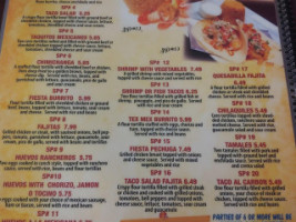 Fiesta Jalisco Mexican Grill menu