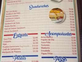 El Rincón De Papa menu