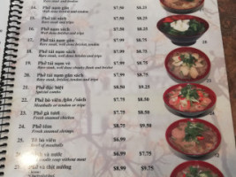 Phở Bắc Kỳ menu