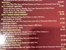 Aj Christopher's Pizza, Grille menu