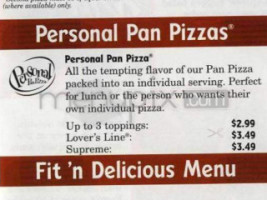 Main Line Pizza menu