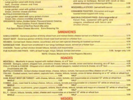 Pizza Pub menu