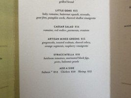 Terrazza menu