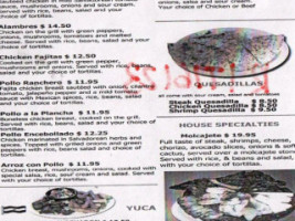 El Pulgarcito Iii menu