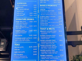 Hidden Grounds Coffee menu