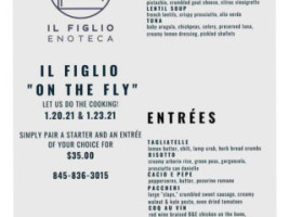 Il Figlio Enoteca menu