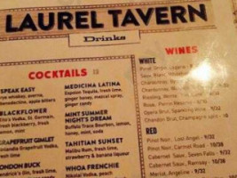 Laurel Tavern menu