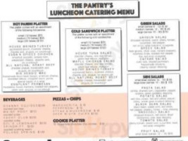 The Pantry menu