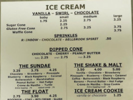 Dairy Shed menu