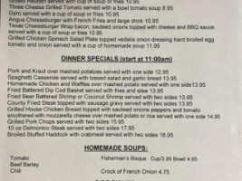 Country Meadows menu