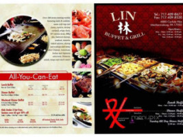 Lin Buffet menu