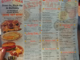 Star Pizza menu