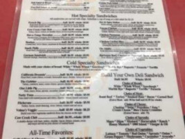 Cow Creek Mercantile/cafe menu