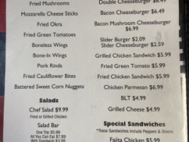 The Video Corner Cafe menu