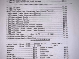 Schwalm's Cleona menu