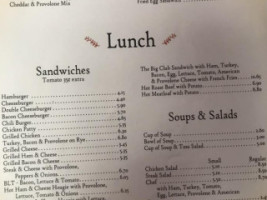 Carla's Diner menu