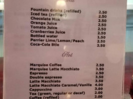 The Comfort Cafe menu