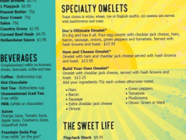 Doc's Pub And Eatery menu