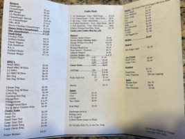 Burger Express menu