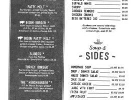 Erie Pizza menu