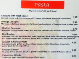 Bobbio's Eatery menu