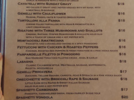 The Italian Kitchen And Wine menu