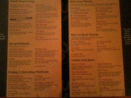 Bootlegger's Grill menu