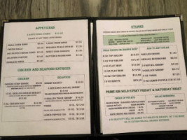 The New Frontier Steakhouse menu