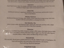 Guide House Grill menu