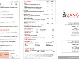 Bangkok Cuisine (15 Mile Rd) menu