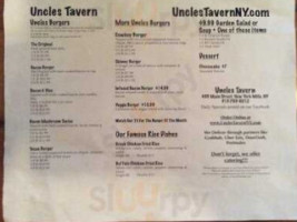 Uncle's Tavern menu