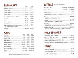 Big Mike's Smokin Bbq Grill menu