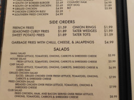 Telford Diner menu