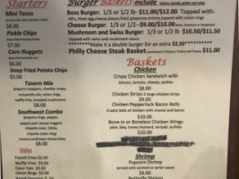 Dani's Place menu