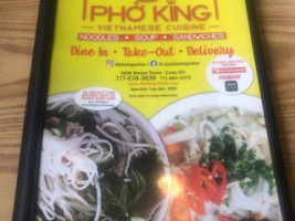 Pho King Vietnamese Cuisine menu