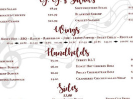 Oshea's On Main With Gg's menu