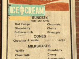 Dairy Palace menu