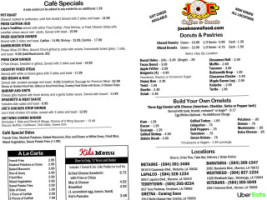 Joe's Cafe Donuts King Cakes menu