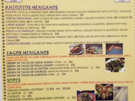 El Korita Mexicano menu