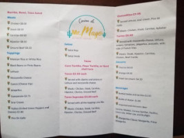 Los Tres Hermanitos menu