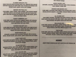 M Sushi Bistro menu