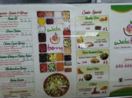 Wata Berry menu