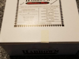 Harrows Chicken Pies menu