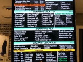 Teapresso menu