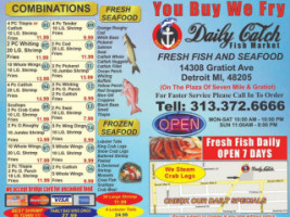 Daily Catch Fish Chicken menu