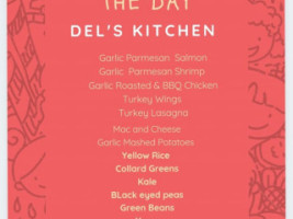 Dels Kitchen menu