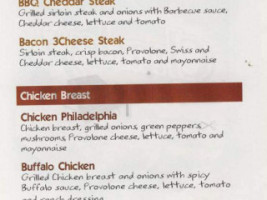 Charleys Philly Steaks menu